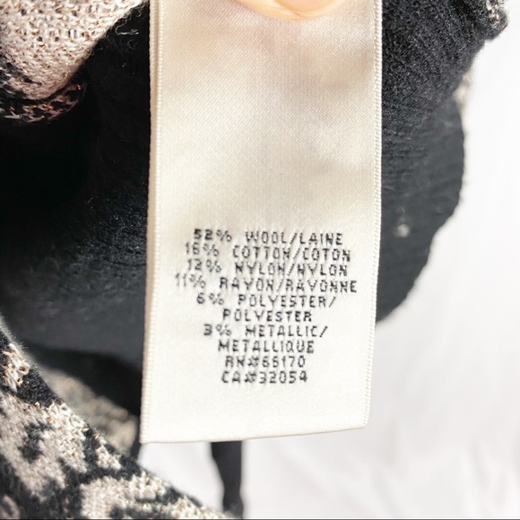 ANTHROPOLOGIE Black & Gold Brocade Print Sweater - Picture 3 of 6